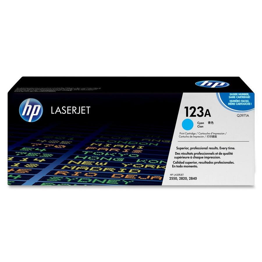 HP 123A Original Laser Toner Cartridge - Cyan Pack