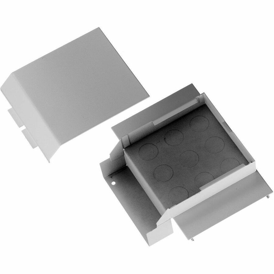 Hubbell Premise Wiring Metal Raceway, HBL6750 Series, Left/Right Tee Fitting, Gray