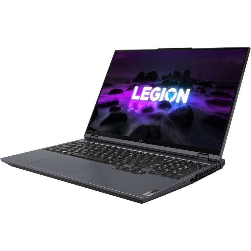 Lenovo Legion 5 Pro 16ACH6H 82JQ00FBUS 16" Gaming Notebook - WQXGA - AMD Ryzen 7 5800H - 16 GB - 1 TB SSD - English (US) Keyboard - Storm Gray, Black