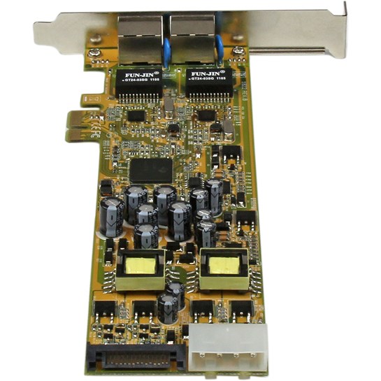 StarTech.com Dual Port PCI Express Gigabit Ethernet PCIe Network Card Adapter - PoE/PSE