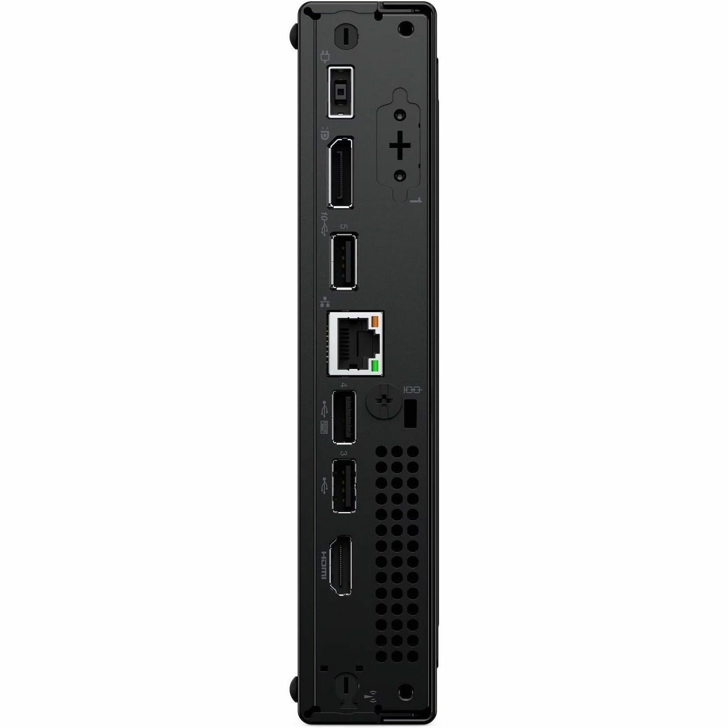 Lenovo V100q 13GG000EUS Desktop Computer - Intel Core N-series i3-N305 - 16 GB - 512 GB PCI Express NVMe 4.0 x4 SSD - Tiny - Black