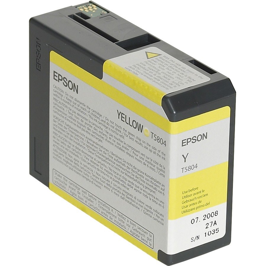 Epson UltraChrome K3 T5804 Original Inkjet Ink Cartridge - Yellow Pack