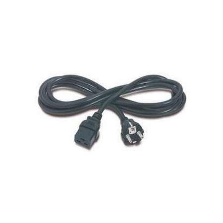 Power Cord, C19 to CEE/7 Schuko, 2.5m