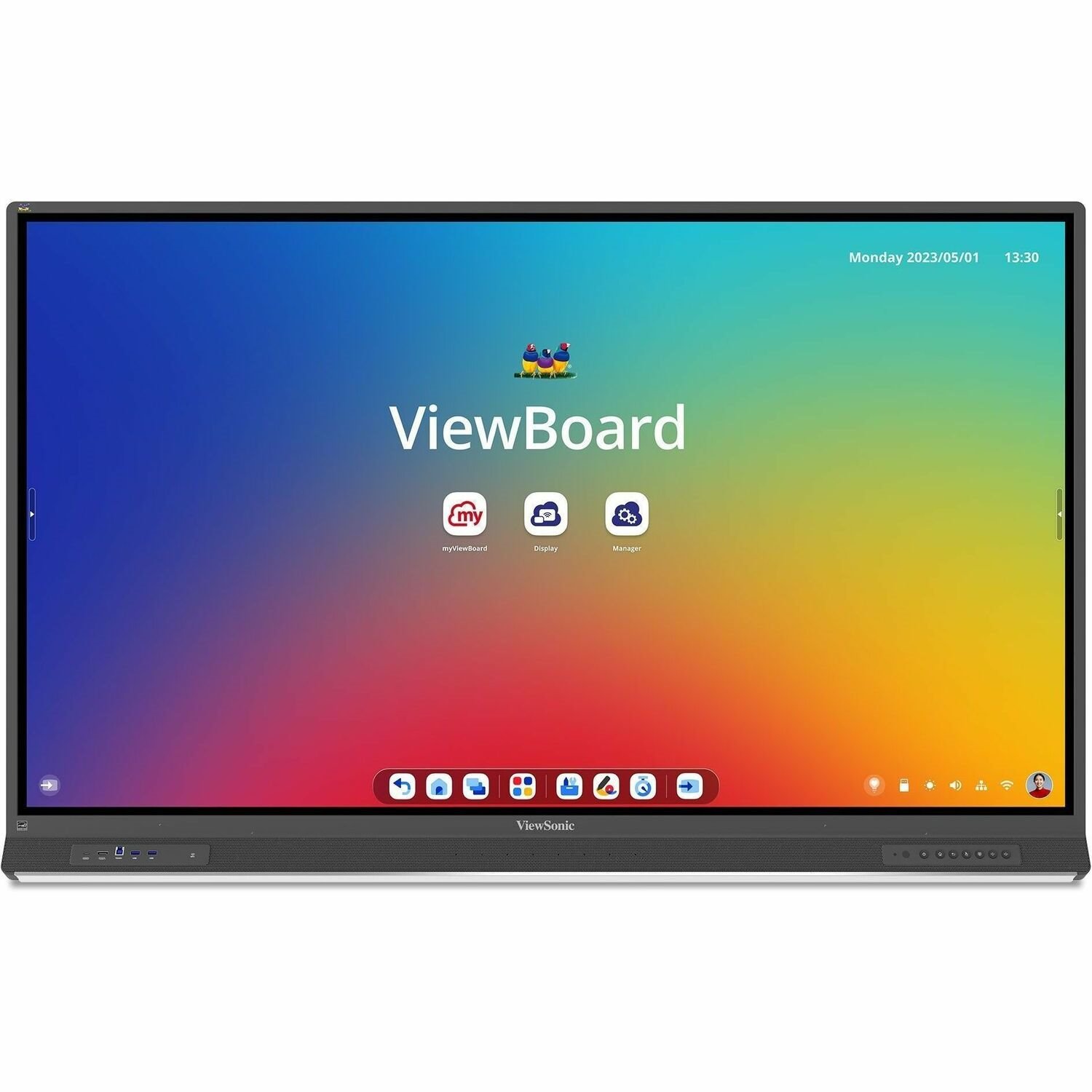 ViewSonic 65In Viewboard 4K Interactive Flat Panel, 3840 X 2160 Resolution, Taa Compliant.