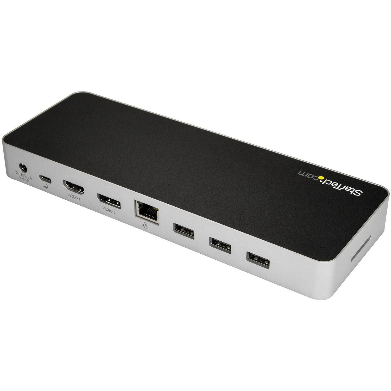 StarTech.com USB C Dock - 4K Dual Monitor HDMI & DisplayPort USB Type-C Docking Station - 60W Power Delivery, SD, 4-port USB 3.0 Hub, GbE