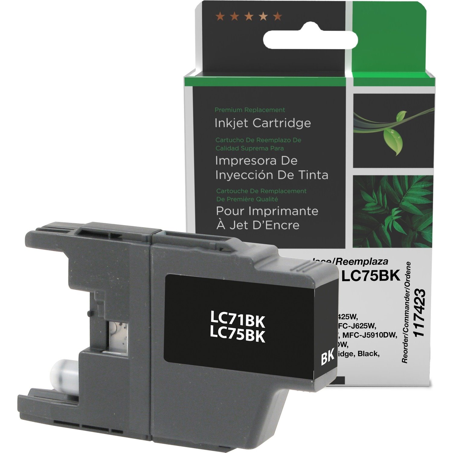 Clover Imaging Remanufactured High Yield Black Ink Cartridge for Brother LC71/LC75