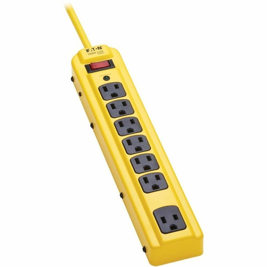 Eaton Tripp Lite Series 7-Outlet Industrial Safety Surge Protector - 4 ft. Cord, 450 Joules, Metal Housing