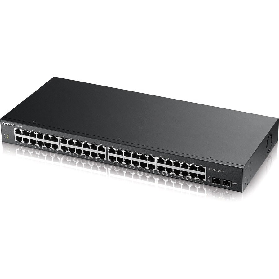 ZyXEL GS1900-48 L2 Web Managed 48-Port GbE Rackmount Switch with 2 SFP, Total 50-Ports