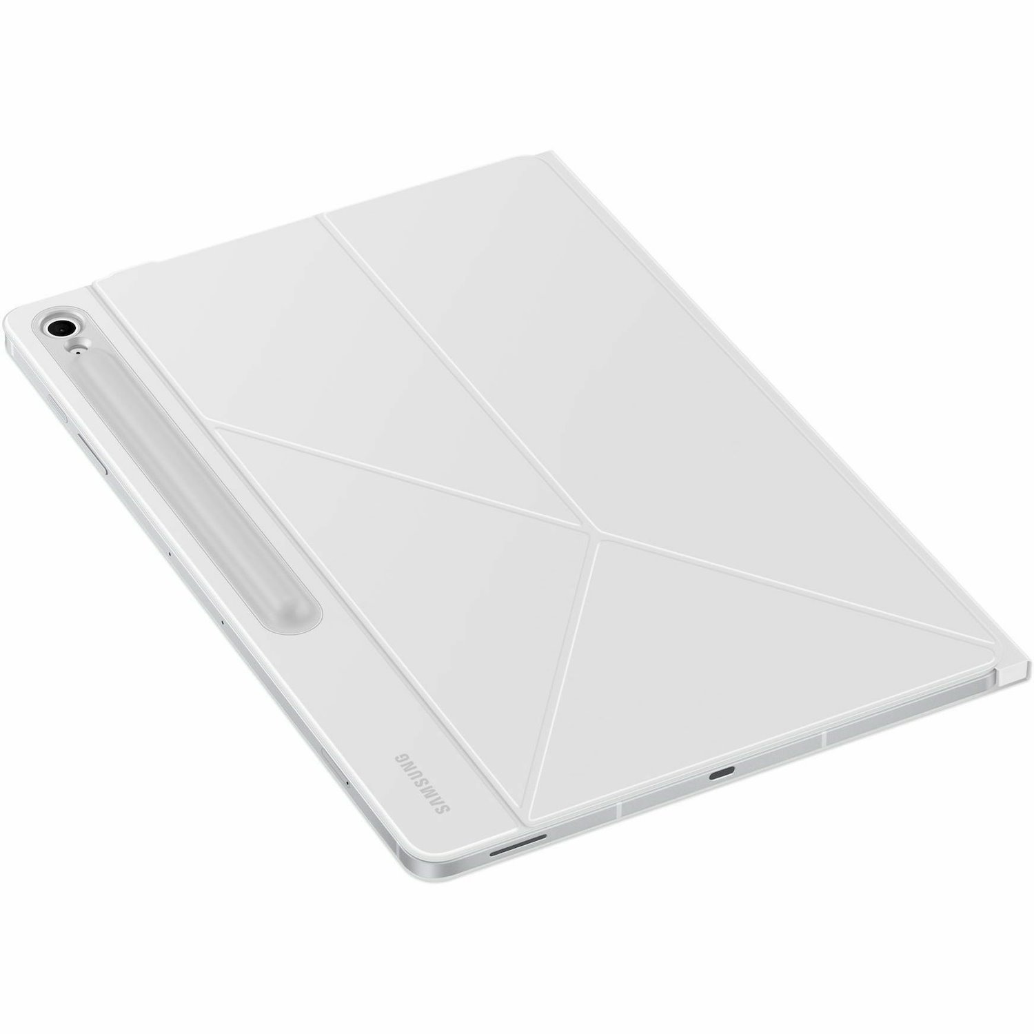 Samsung Book Cover Carrying Case (Book Fold) Samsung Galaxy Tab S10 FE+ Tablet - White