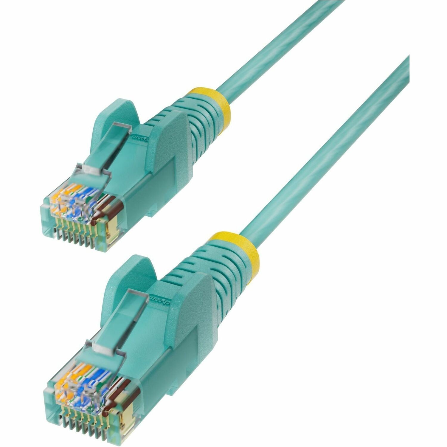 StarTech 6ft Aqua Slim CAT6 Ethernet Cable, Slim Snagless RJ45, UTP, LSZH, 28AWG Bare Copper, Slim Network Patch Cord