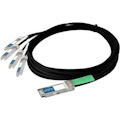 AddOn Cisco® QSFP-4x10G-AC7M Compatible TAA Compliant 40GBase-CU QSFP+ to 4xSFP+ Direct Attach Cable (Active Twinax, 7m)