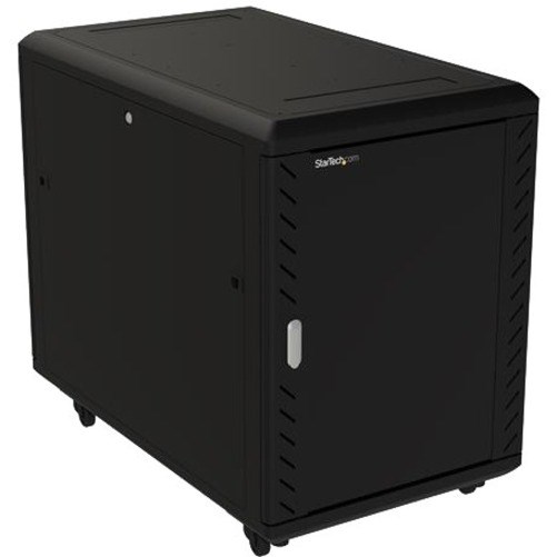 StarTech.com 4-Post 15U Server Rack Cabinet, 19" Data Rack Cabinet for Computer / IT Equipment, Home Network Rack, Half Height Server Rack