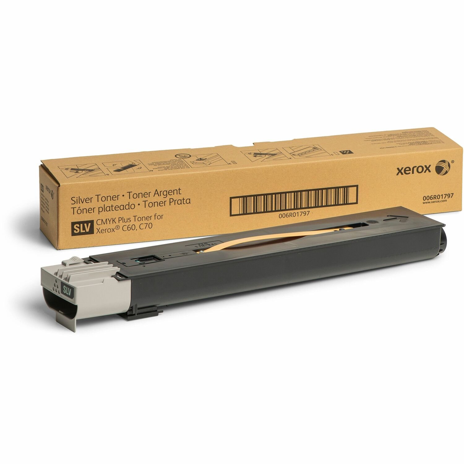 Xerox Genuine Xerox&reg; Color C60/C70/EC70 Silver Toner Cartridge