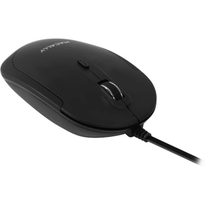 Macally USB-C Optical Mouse Quiet Click for Mac and PC