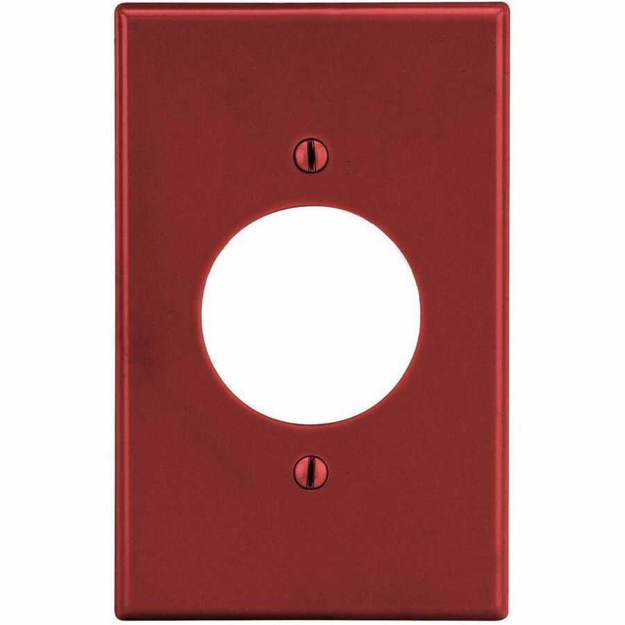 Bryant Wallplate, 1-Gang, 1.60" Opening, Red