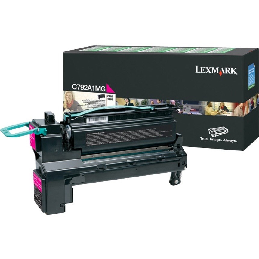 Lexmark C792A1MG Original Laser Toner Cartridge - Magenta - 1 Each