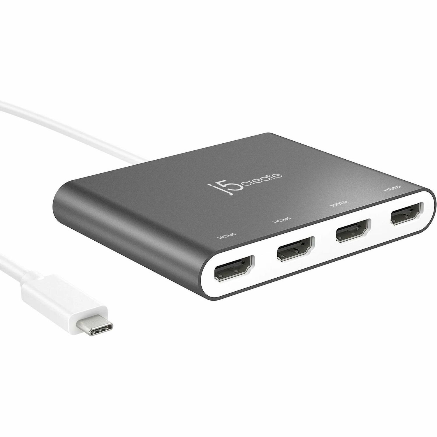 j5create USB-C to 4-Port HDMI Multi-Monitor Adapter