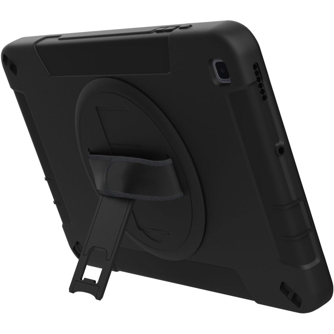 CTA Digital Protective Case with Built-in 360 Degree Rotatable Grip Kickstand & Pen Slot for Samsung Galaxy Tab A7