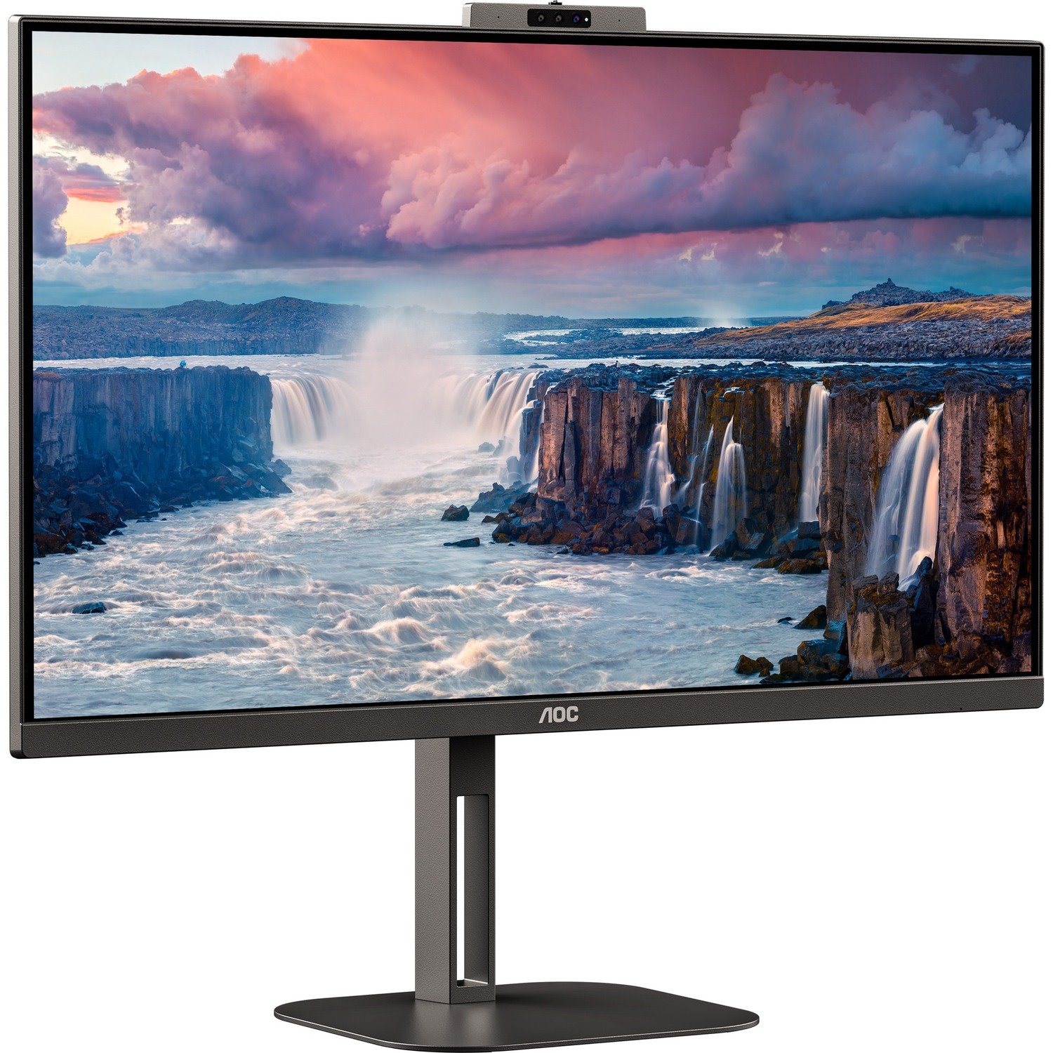 AOC Value-line Q27V5CW/BK 27" Class Webcam WQHD LCD Monitor - Black