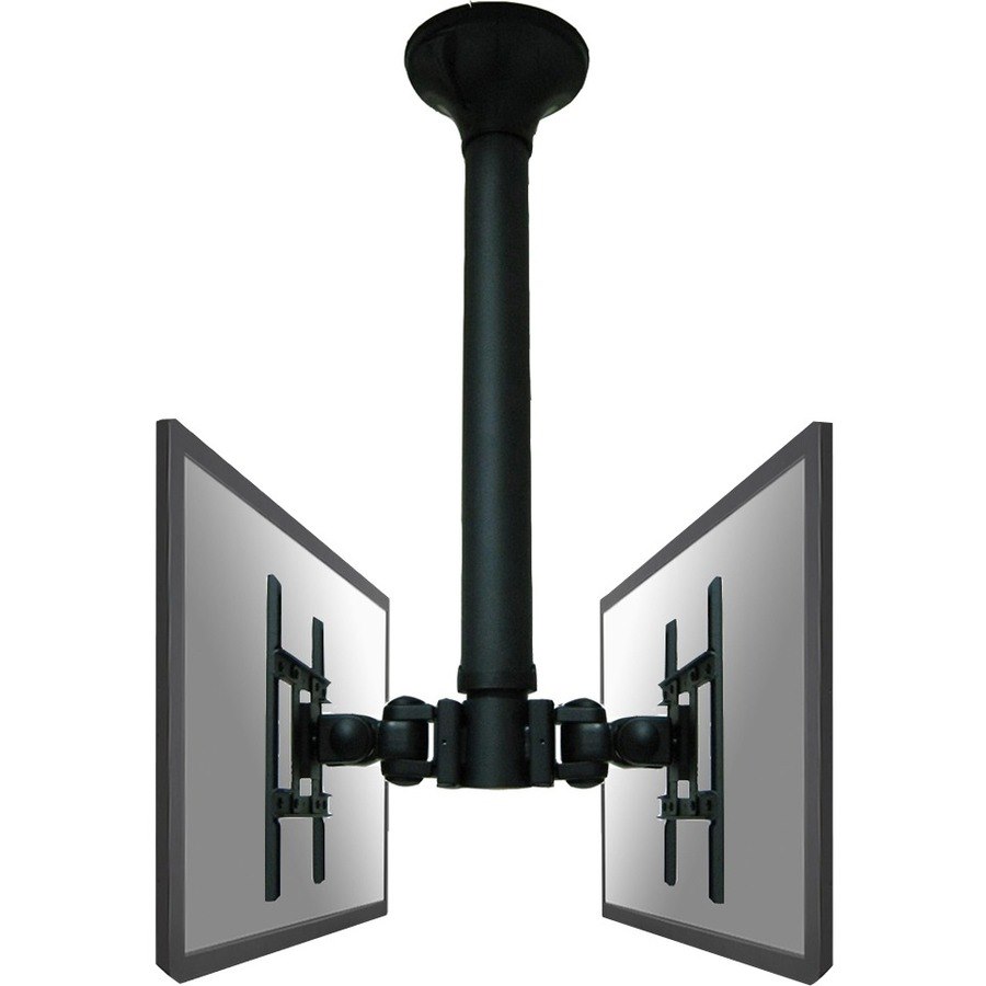 Newstar TV/Monitor Ceiling Mount for Dual 10"-40" Screens (Back to Back), Height Adjustable - Black