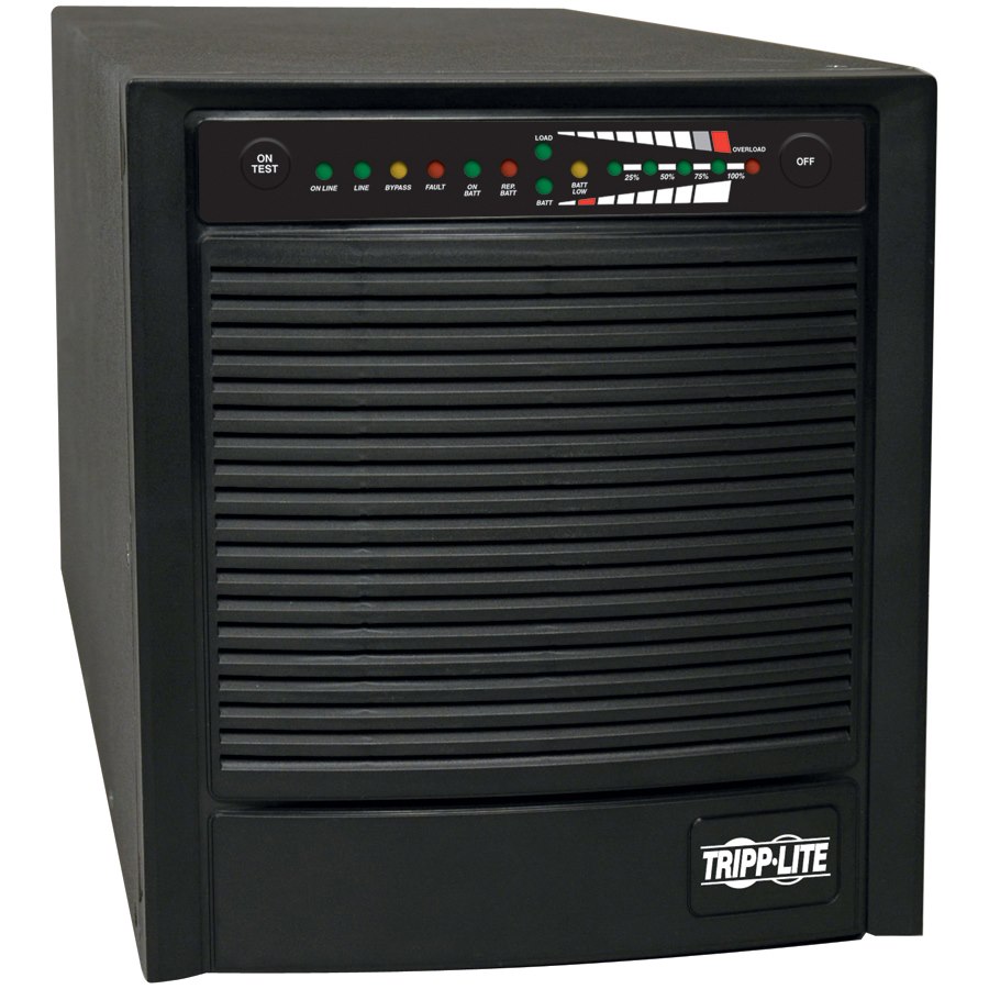 Tripp Lite by Eaton SmartOnline 120V 2.2kVA 1.6kW Double-Conversion UPS, Tower, Extended Run, Network Card Options, USB, DB9