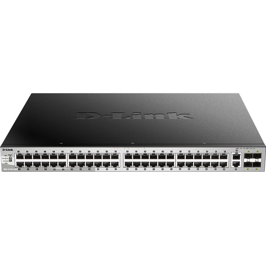 D-Link DGS-3130 DGS-3130-54PS 50 Ports Manageable Ethernet Switch - Gigabit Ethernet - 1000Base-T