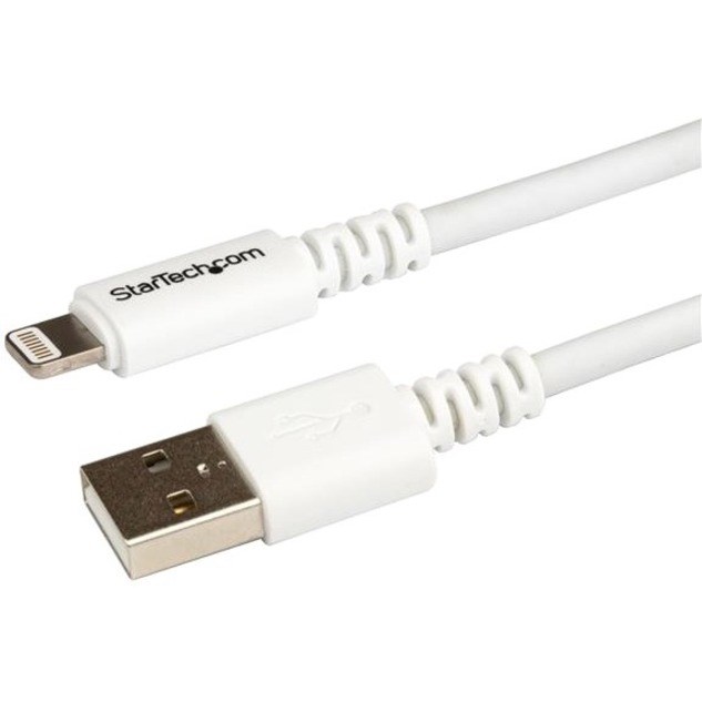 StarTech.com 3m (10ft) Long White AppleÂ&reg; 8-pin Lightning Connector to USB Cable for iPhone / iPod / iPad