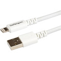 StarTech.com 3m (10ft) Long White Apple® 8-pin Lightning Connector to USB Cable for iPhone / iPod / iPad