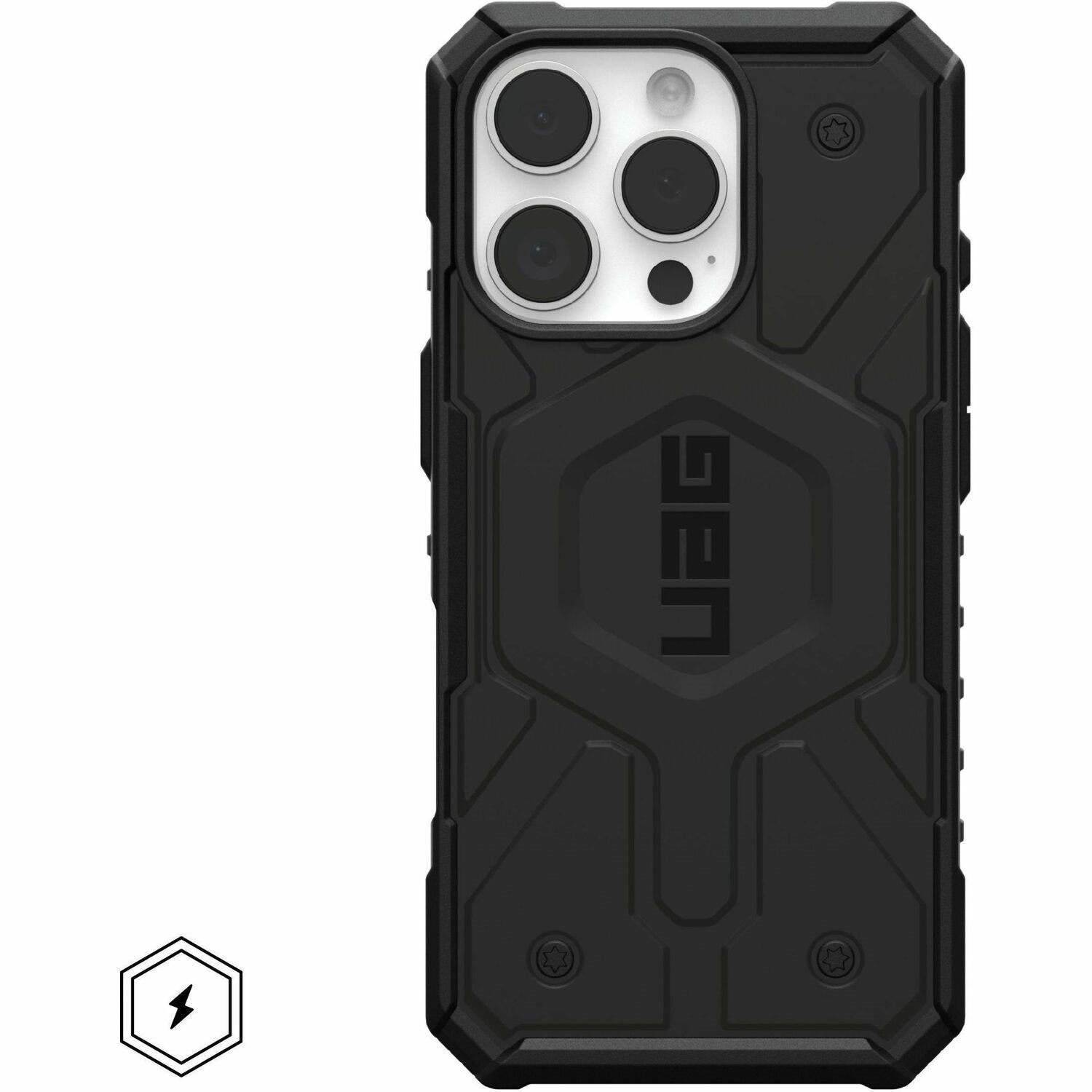 Urban Armor Gear Pathfinder Case voor Apple iPhone 16 Pro Smartphone - Zwart