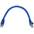 Monoprice 1FT 24AWG Cat6A 500MHz STP Ethernet Bare Copper Network Cable - Blue