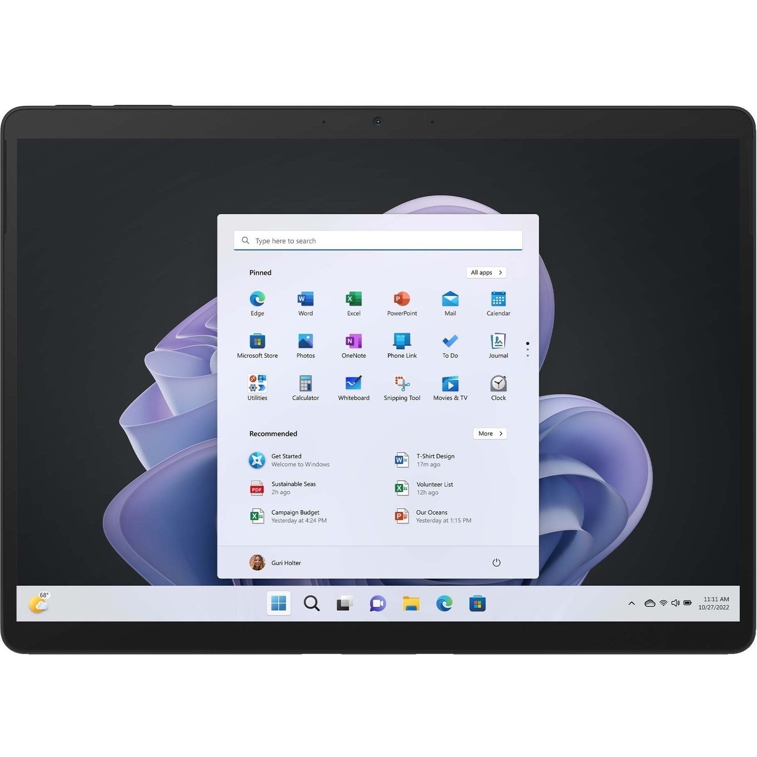 Microsoft Surface Pro 9 Tablet - 33 cm (13") - 8 GB - 256 GB SSD - Windows 11 Pro - Graphite