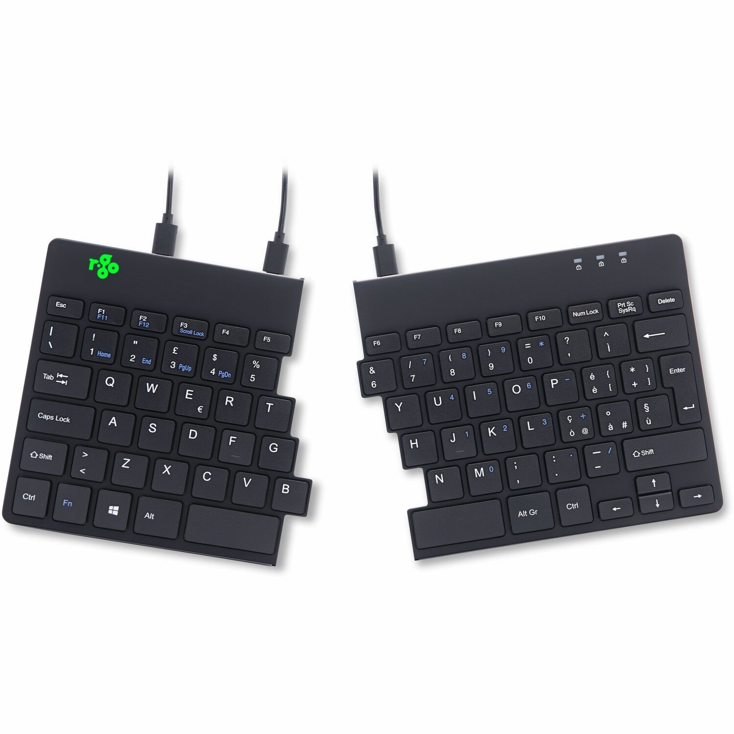 R-Go Split Break ergonomisch toetsenbord, QWERTY (IT)