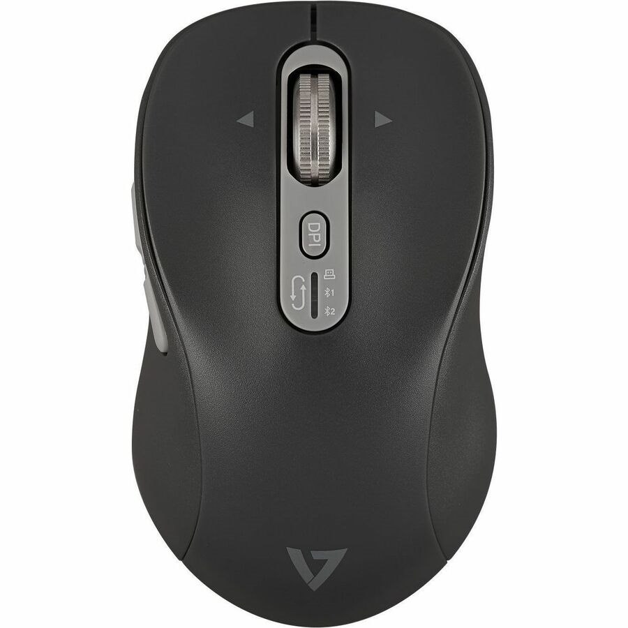 V7 MW600BT Mouse - Bluetooth/Radio Frequency - USB Type C - Optical - 7 Button(s)