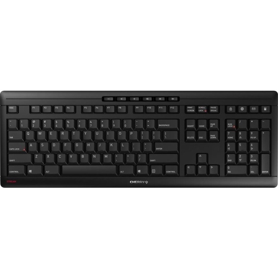 CHERRY STREAM Keyboard - Wireless Connectivity - French - Black