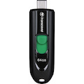 Transcend JetFlash 790C 64 GB USB 3.2 (Gen 1) Type C Flash Drive - Black