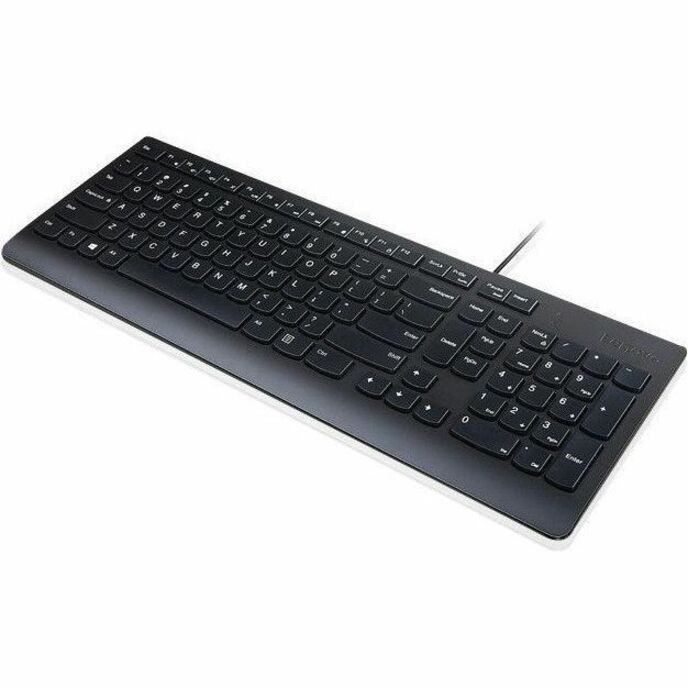 Lenovo Essential Keyboard - Full-size - Cable Connectivity - USB Interface - Czech - Black
