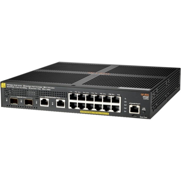 HPE 2930F 12G PoE+ 2G/2SFP+ Switch