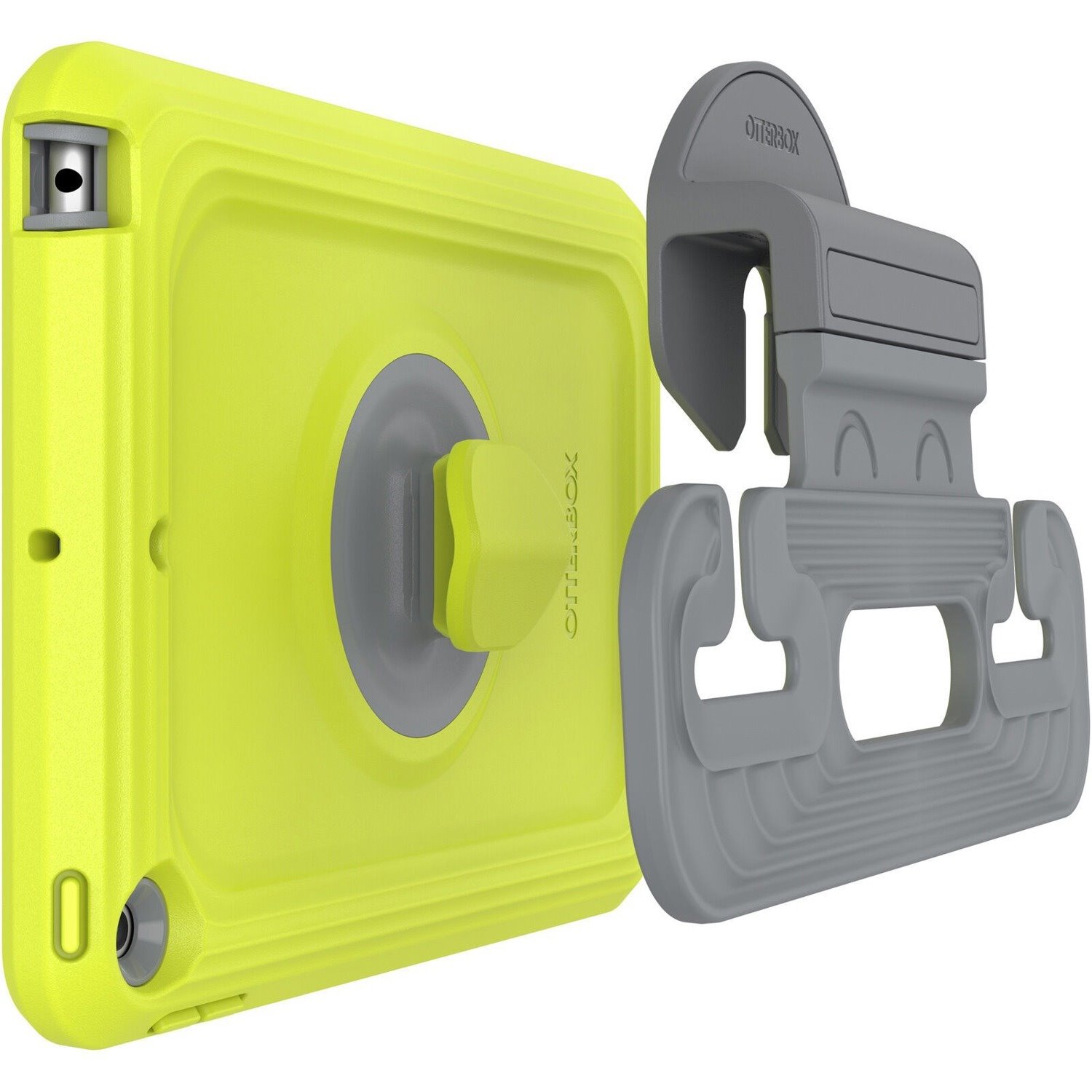 OtterBox EasyGrab Rugged Carrying Case Apple iPad mini (5th Generation) Tablet - Martian Green (Neon Green/Gray)