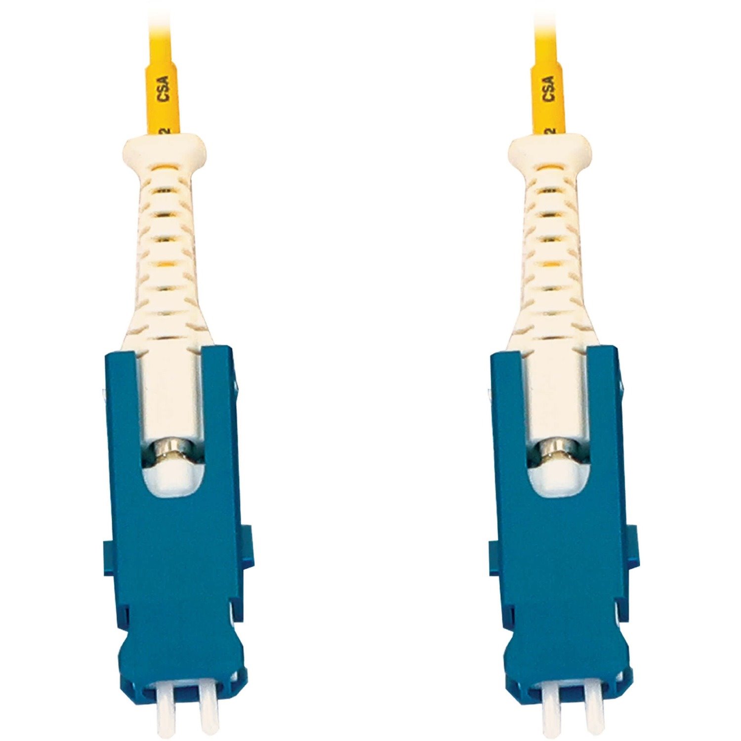 Eaton Tripp Lite Series 400G Singlemode 9/125 OS2 Fiber Optic Cable (Duplex SN-UPC M/M), LSZH, Yellow, 1 m (3.3 ft.)
