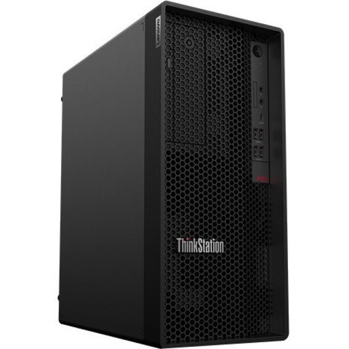 Lenovo ThinkStation P350 30E3002NUS Workstation - 1 Core i7 11th Gen i7-11700 - 16 GB - 512 GB SSD - Tower - Raven Black