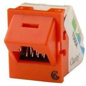Ortronics Clarity 6 Angled Tracjack, T568a/b, 45 Degree, Orange