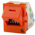 Ortronics Clarity 6 Angled Tracjack, T568a/b, 45 Degree, Orange