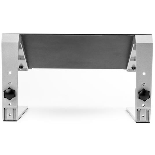 StarTech.com Adjustable Laptop Stand - Heavy Duty Steel & Aluminum - 3 Height Settings - Tilted - Ergonomic Laptop Riser for Desk (LTSTND)