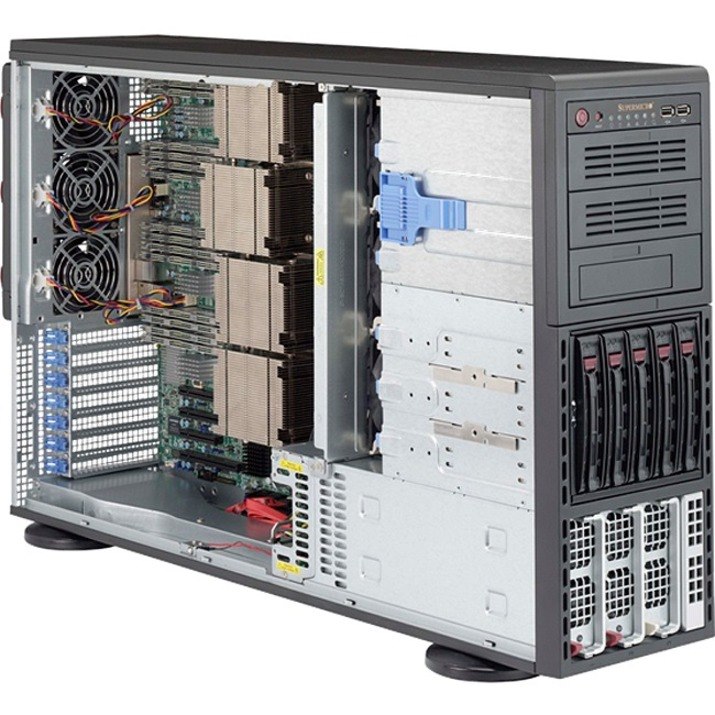 Supermicro 8048B-C0R3FT Server Barebone System - 4U Tower - Socket R1 LGA-2011 - 4 x Processor Support