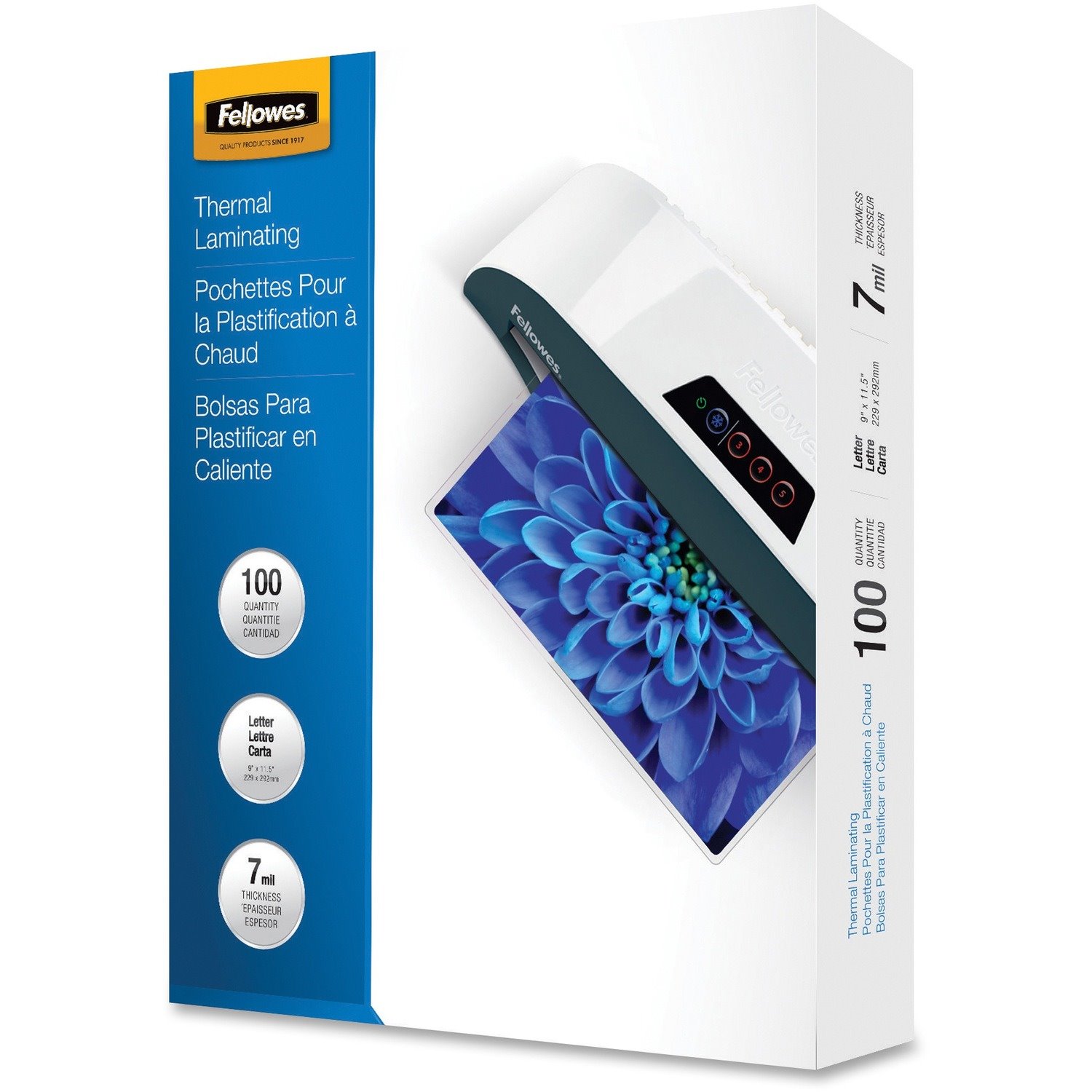 Fellowes Letter-Size Glossy Laminating Pouches