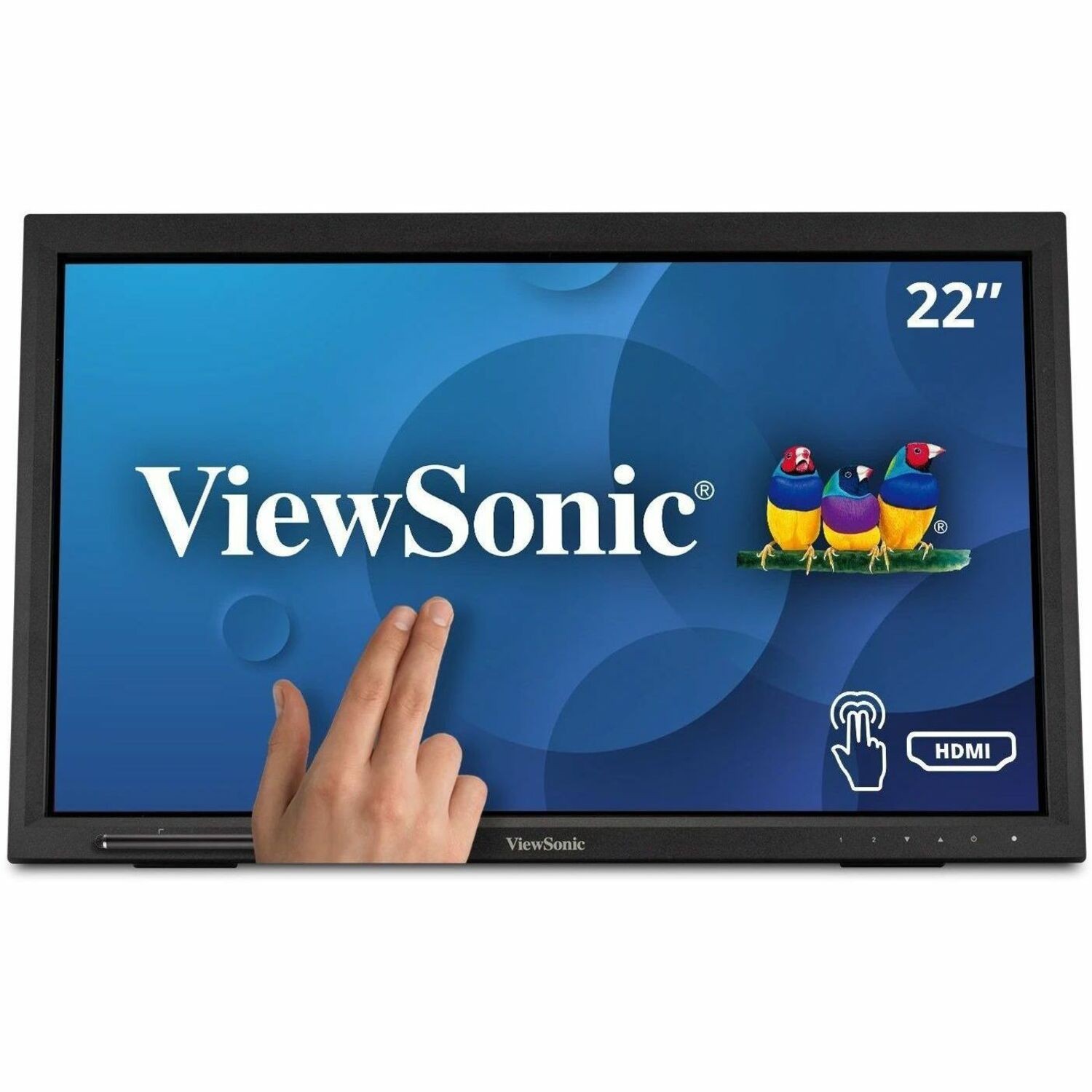ViewSonic TD2223 22 Zoll Klasse LCD-Touchscreen-Monitor - 16:9 Format - 5 ms Reaktionszeit