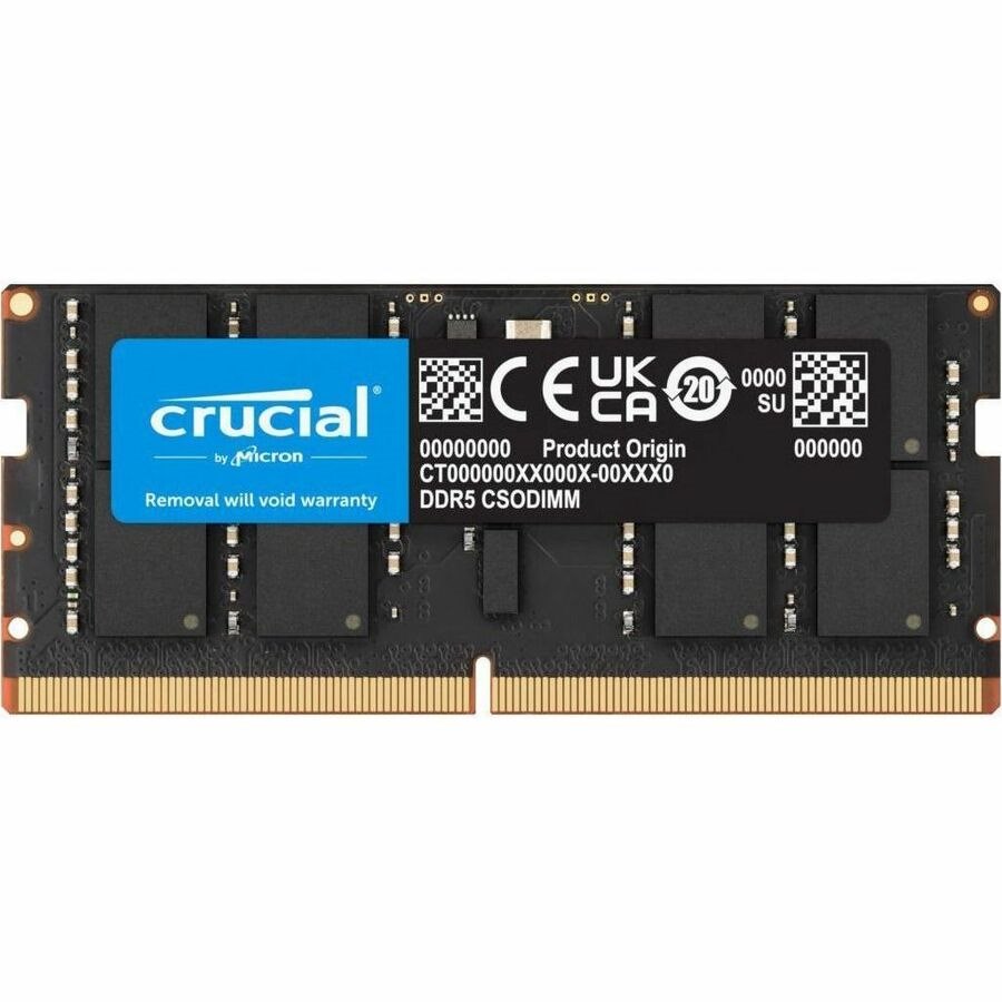 Micron Crucial 16GB DDR5 Notebook Memory, PC5-51200, 6400MHz, 1Rx8, Life WTY