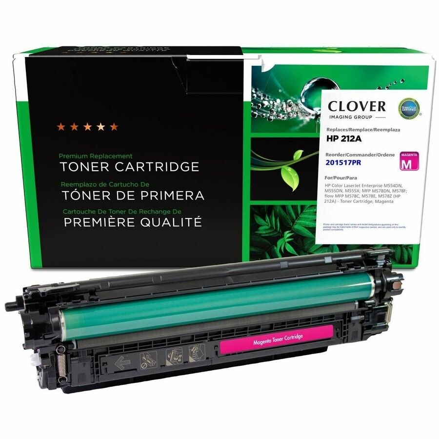 Clover Imaging Remanufactured Magenta Toner Cartridge (Reused OEM Chip) for HP 212A (W2123A)