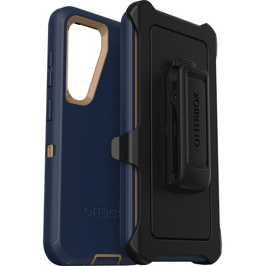 OtterBox Defender Rugged Carrying Case (Holster) Samsung Galaxy S23 Smartphone - Blue Suede Shoes