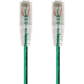 Monoprice SlimRun Cat6 28AWG UTP Ethernet Network Cable, 20ft Green
